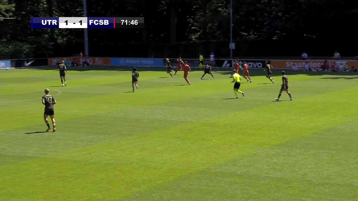 Golul marcat de Dennis Politic în FCSB - Utrecht