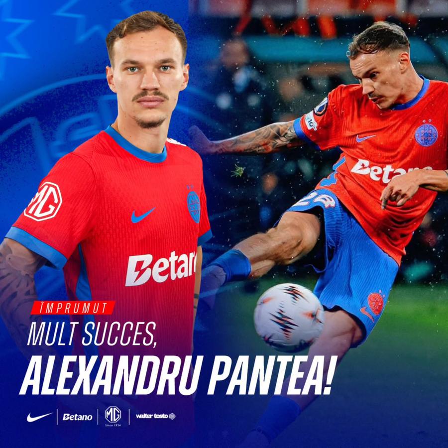 Alexandru Pantea, împrumutat de FCSB la Levadiakos Alexandru Pantea a plecat de la FCSB și a fost prezentat la noua echipă!