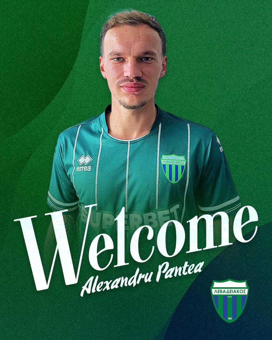 Levadiakos l-a prezentat oficial pe Alexandru Pantea Alexandru Pantea a plecat de la FCSB și a fost prezentat la noua echipă!