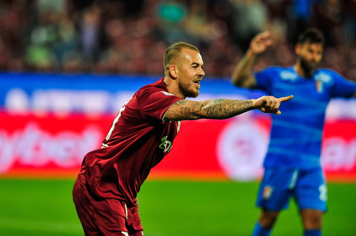 Gest superb făcut de Alibec după primul gol marcat pentru CFR Cluj