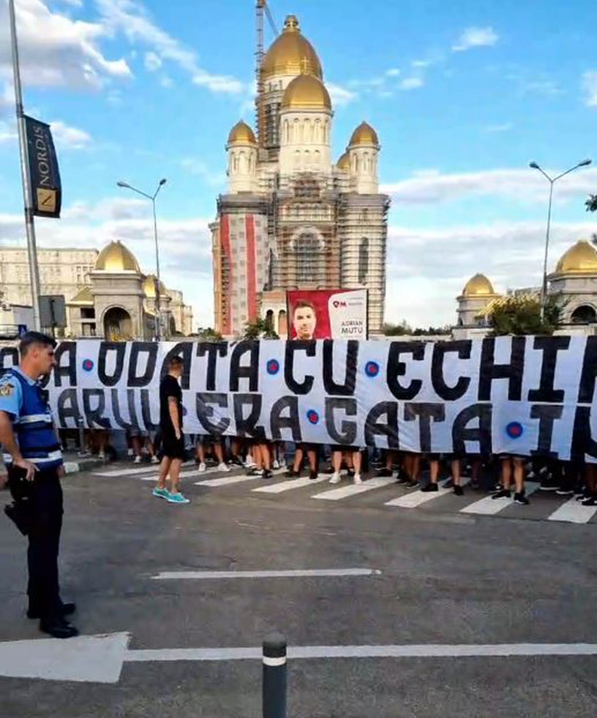 FOTO Protest al fanilor CSA Steaua la MApN 01.08.2022