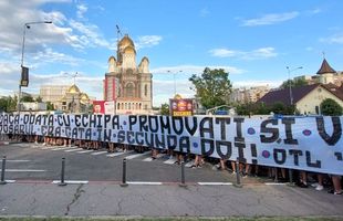 Protest al ultrașilor Stelei » Amenințări cu moartea pentru șefii CSA: „Vă mutăm în Ghencea 22!”