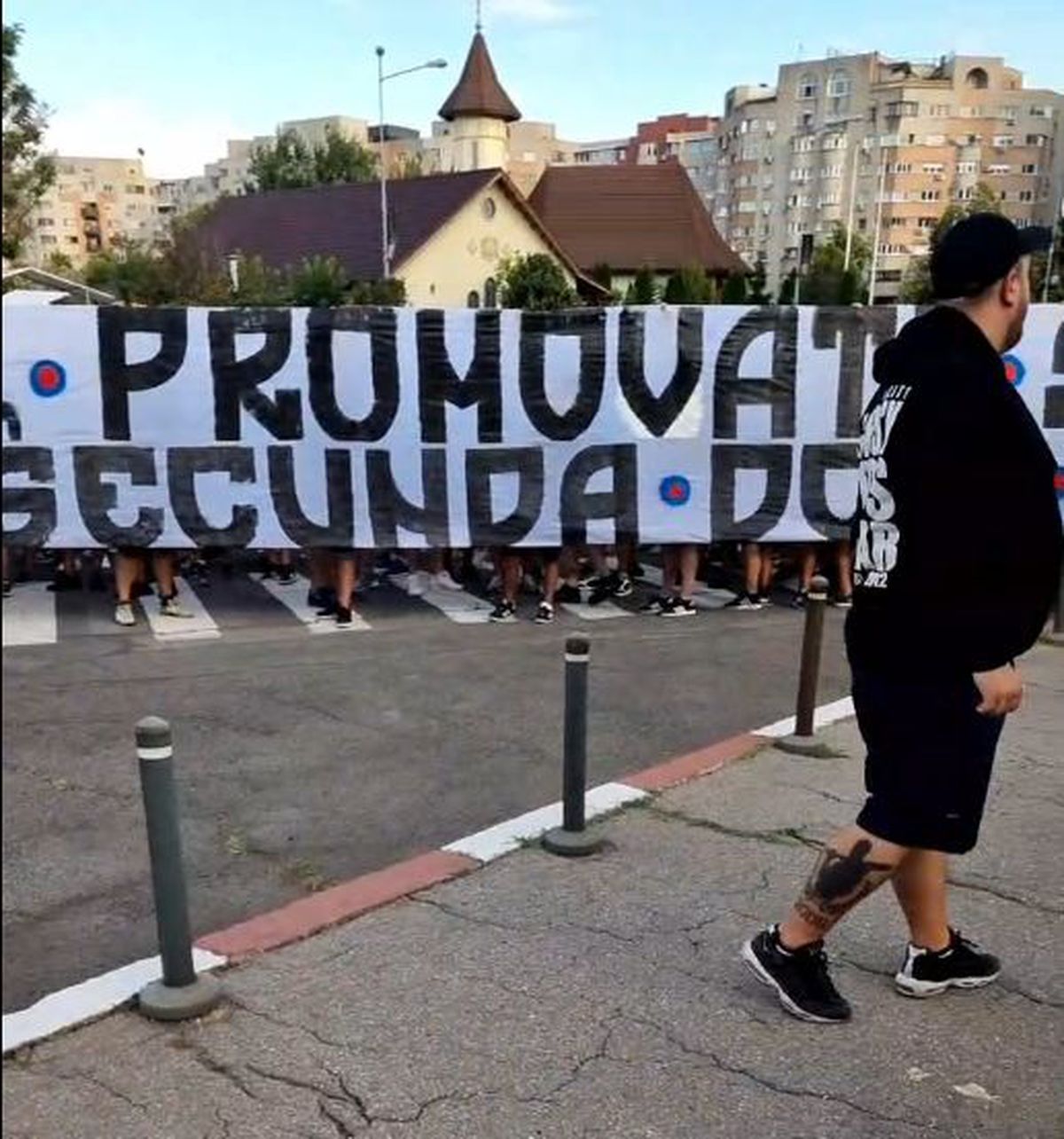 FOTO Protest al fanilor CSA Steaua la MApN 01.08.2022