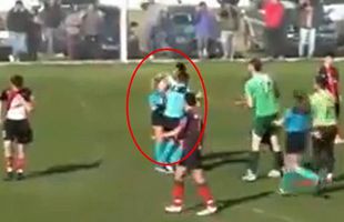 Atenție, imagini dure! Gest BARBAR al unui fotbalist din Argentina: a luat-o la pumni pe arbitra partidei!