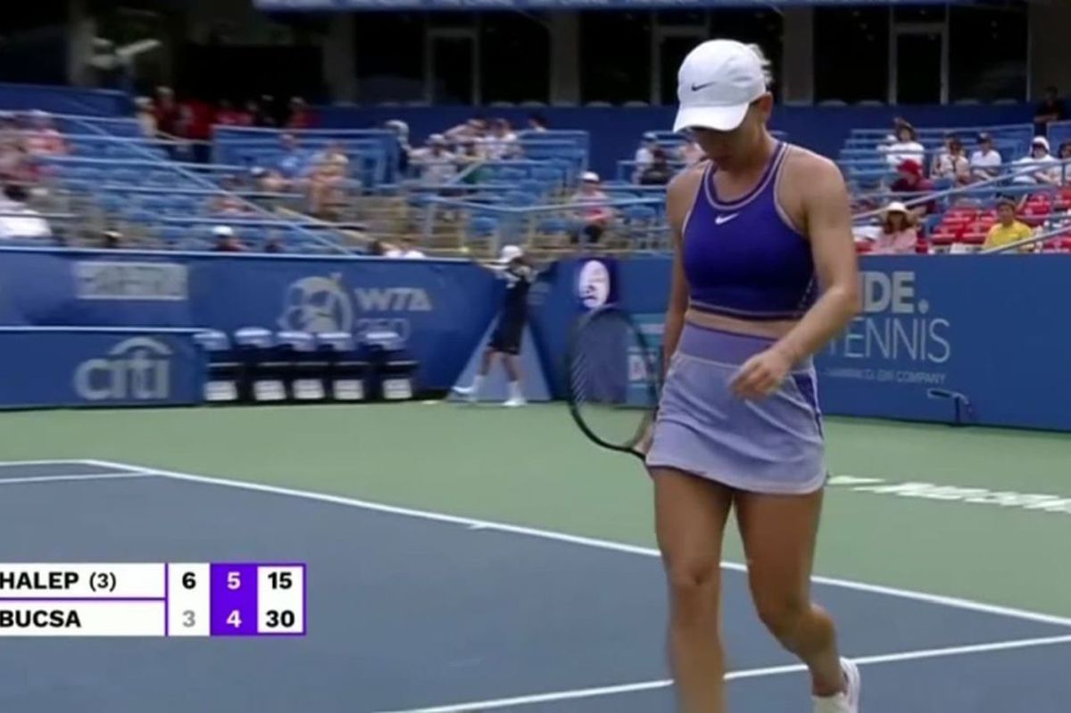 Simona Halep, criză de nervi la Washington » Și-a nimicit racheta