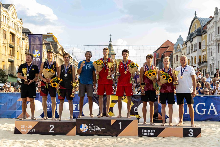 Lituania și Norvegia au triumfat la Campionatul European de Volei de plajă U22 disputat la Timișoara