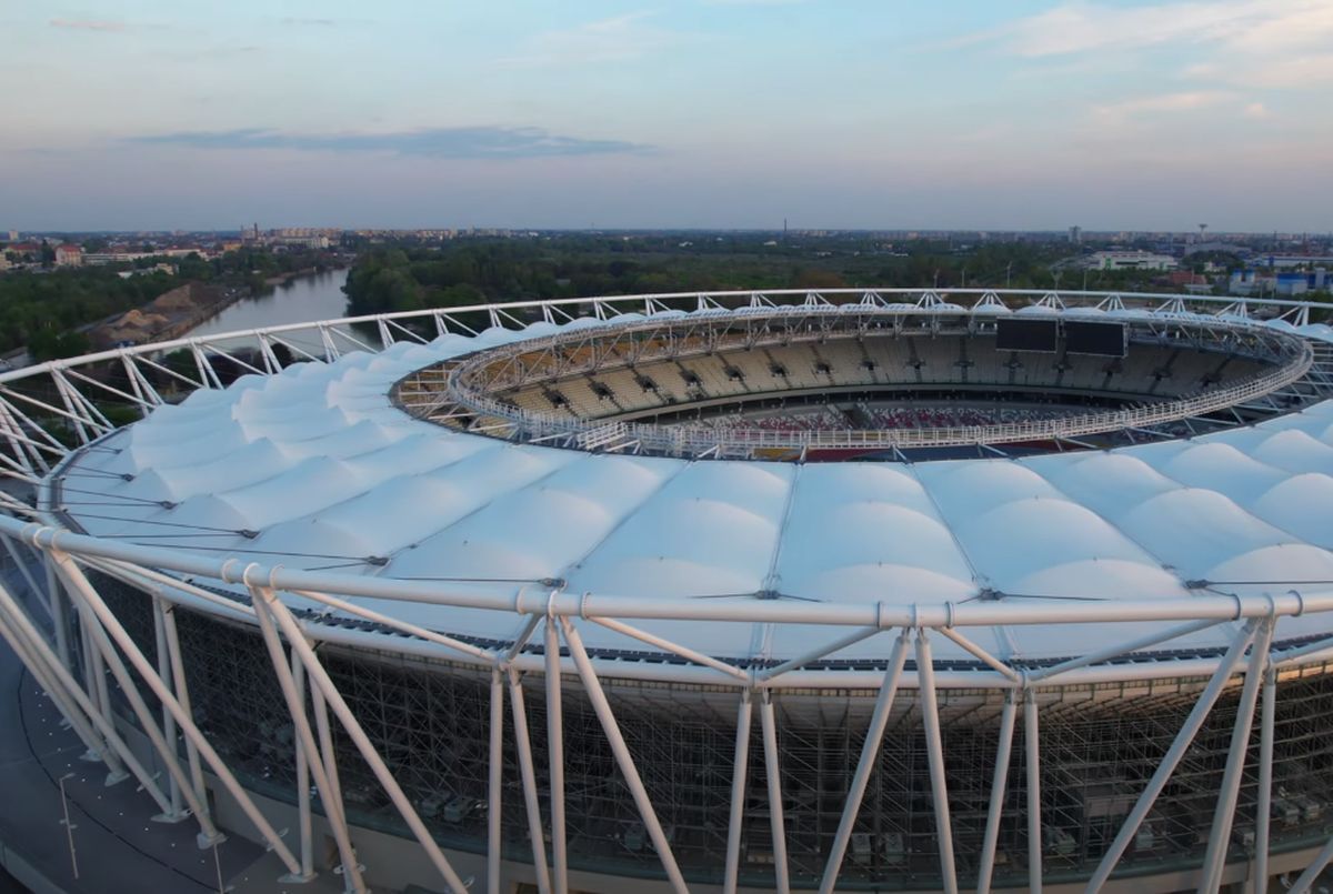 Stadion de 35.000 de locuri pe malul Dunării, în Budapesta / FOTO: capturi @RDX_Aerials