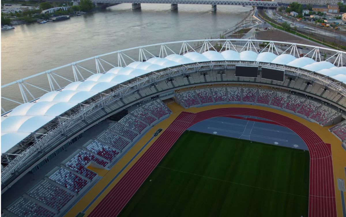 Stadion de 35.000 de locuri pe malul Dunării, în Budapesta / FOTO: capturi @RDX_Aerials