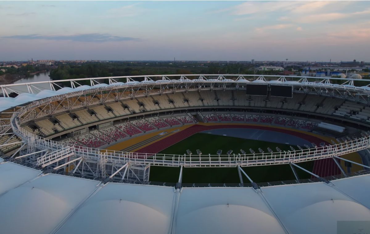 Stadion spectaculos ridicat pe malul Dunării: „Este un adevărat miracol!” » 35.000 de oameni așteptați în tribune pe 19 august