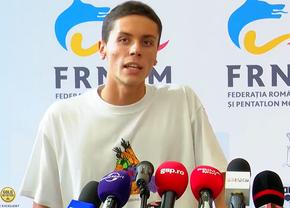 David Popovici a revenit în România » A început conferință de presă de la Otopeni