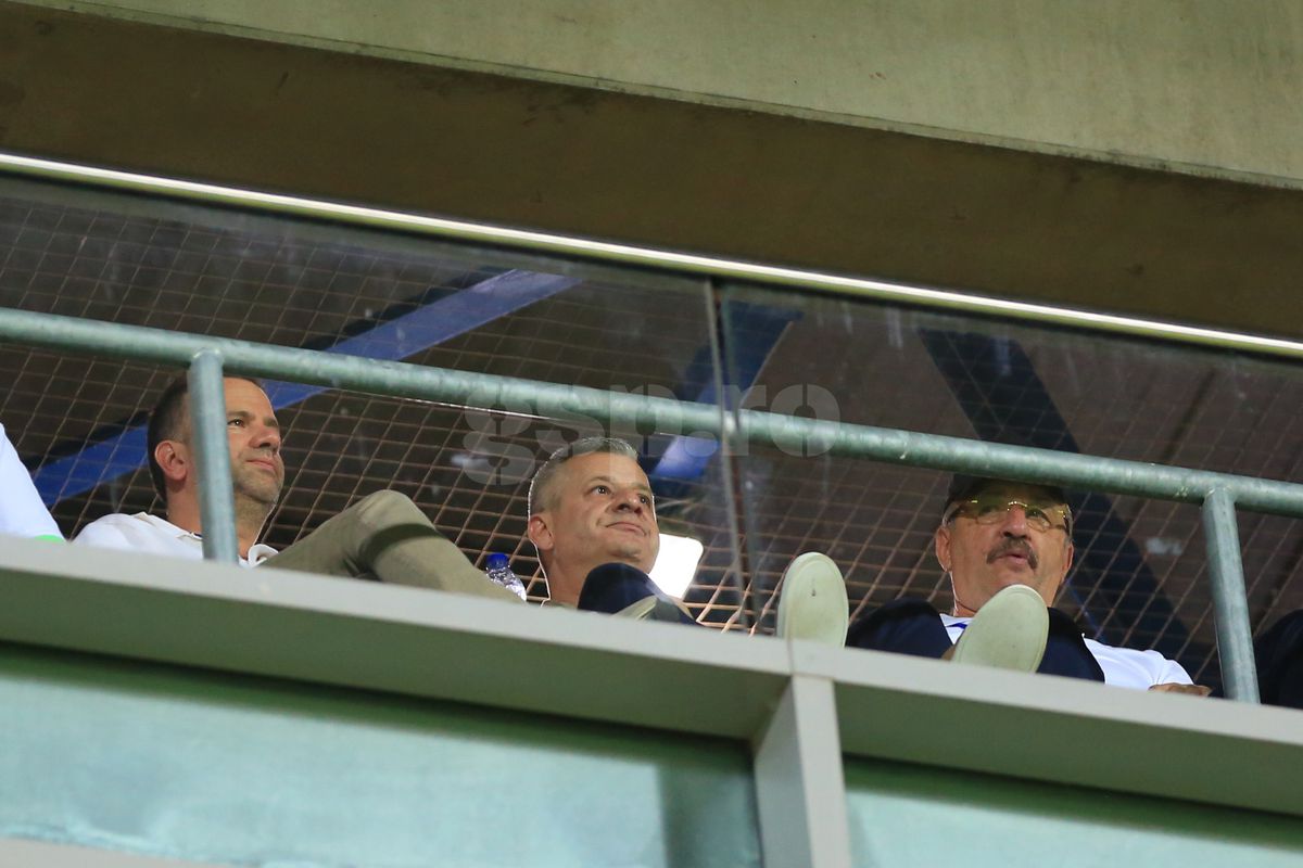 Neluțu Varga și Vasile Dîncu la meciul CFR-ului din Ungaria