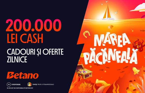 Marea Păcăneală de pe Betano dă drumul adevăratului sezon estival cu Marele Premiu de 200.000 Lei Cash!