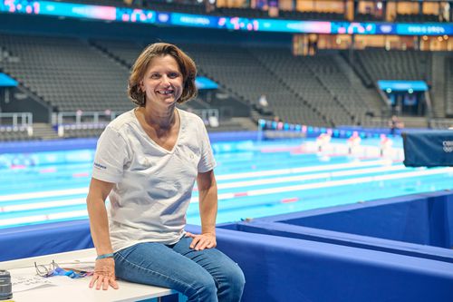 Roxana Mărăcineanu în La Defense Arena FOTO Raed Krishan