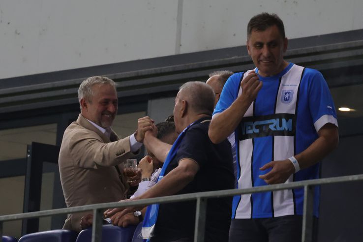 Mihai Rotaru, la finalul meciului Craiova - FK Sarajevo 4-0 FOTO: Ionuţ Iordache (GSP)