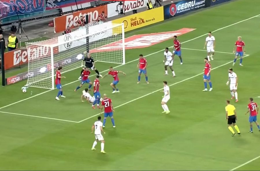 Incredibil! Ce arată stop-cadrul la golul care a blocat elanul FCSB-ului din drumul spre grupele Ligii Campionilor