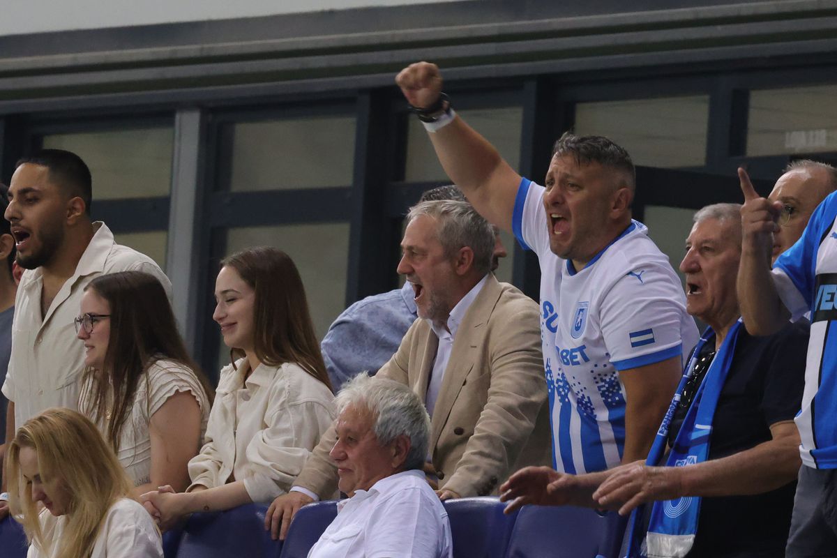 A „explodat” de bucurie loja lui Mihai Rotaru! Patronul oltenilor, imagini nemaivăzute surprinse de fotoreporterul GSP