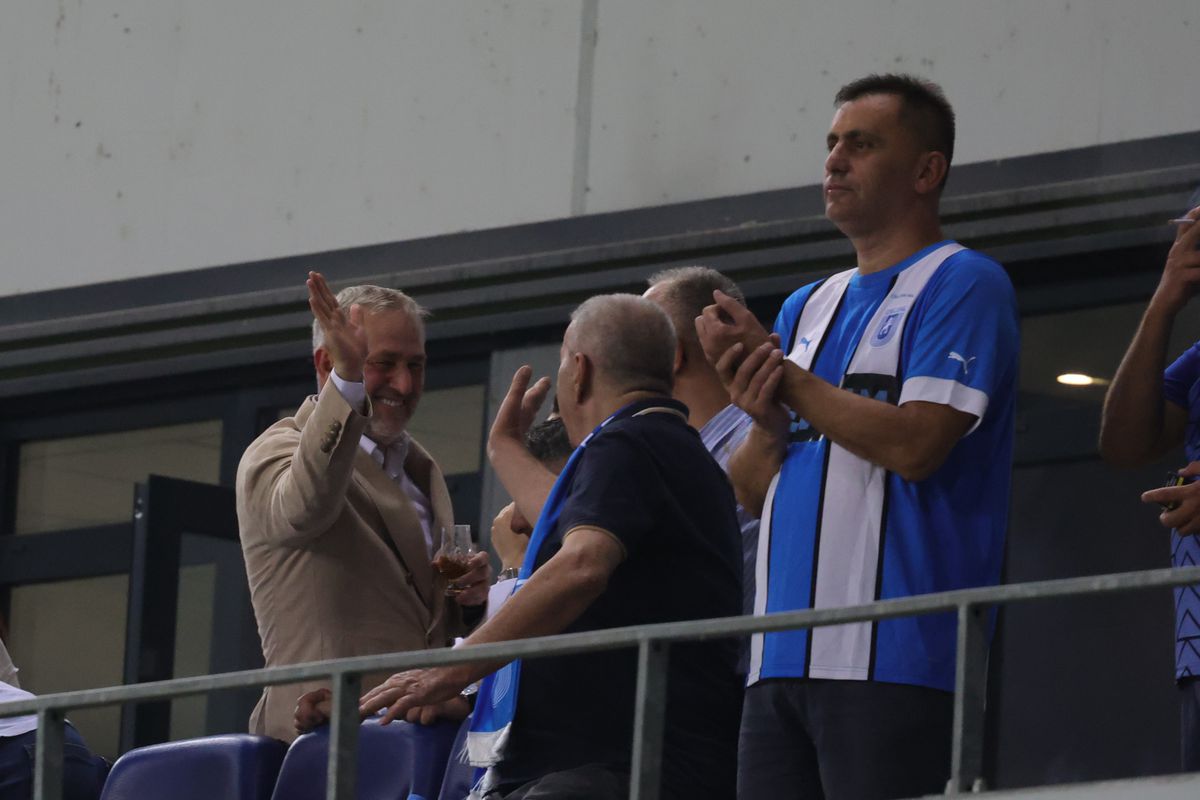 A „explodat” de bucurie loja lui Mihai Rotaru! Patronul oltenilor, imagini nemaivăzute surprinse de fotoreporterul GSP