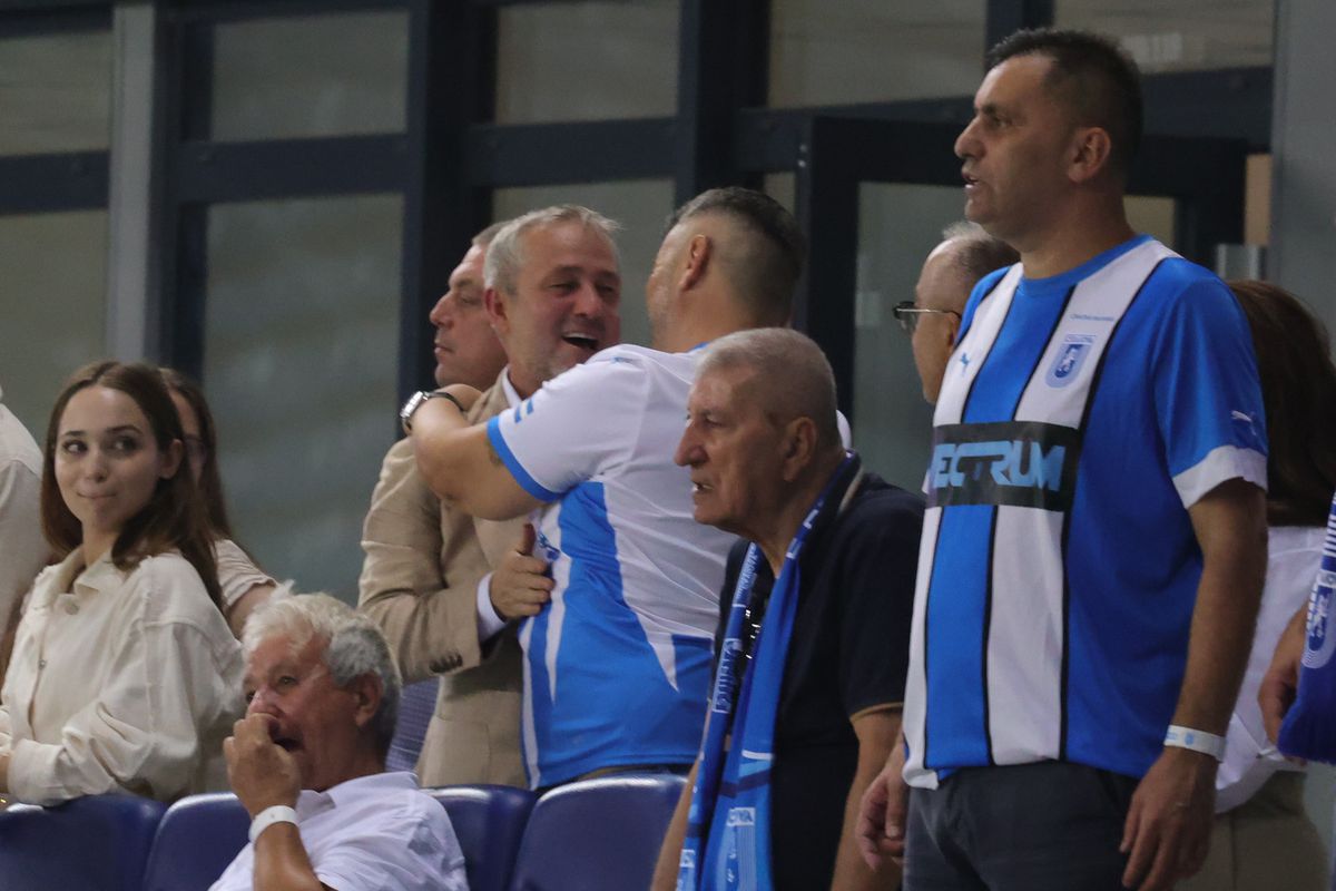Mihai Rotaru, la finalul meciului Craiova - FK Sarajevo 4-0