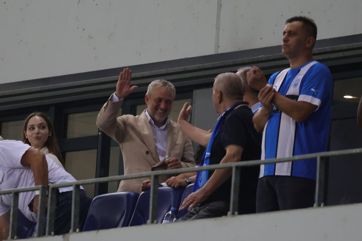 Mihai Rotaru, la finalul meciului Craiova - FK Sarajevo 4-0