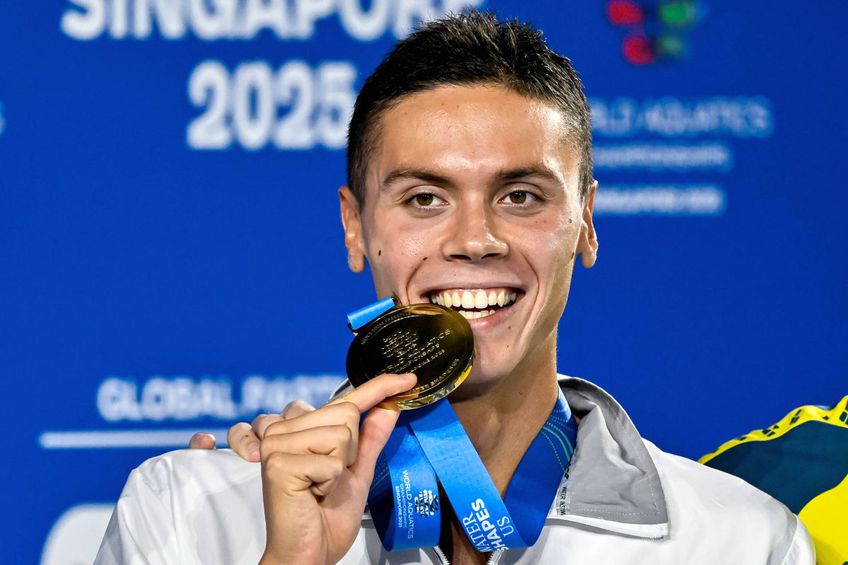 David Popovici, campion mondial la 100 și 200m liber la Singapore/ foto: Imago Images