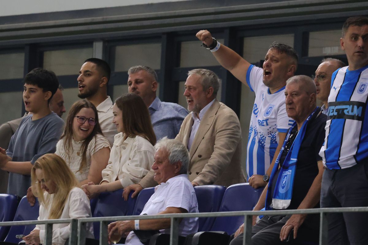 A „explodat” de bucurie loja lui Mihai Rotaru! Patronul oltenilor, imagini nemaivăzute surprinse de fotoreporterul GSP