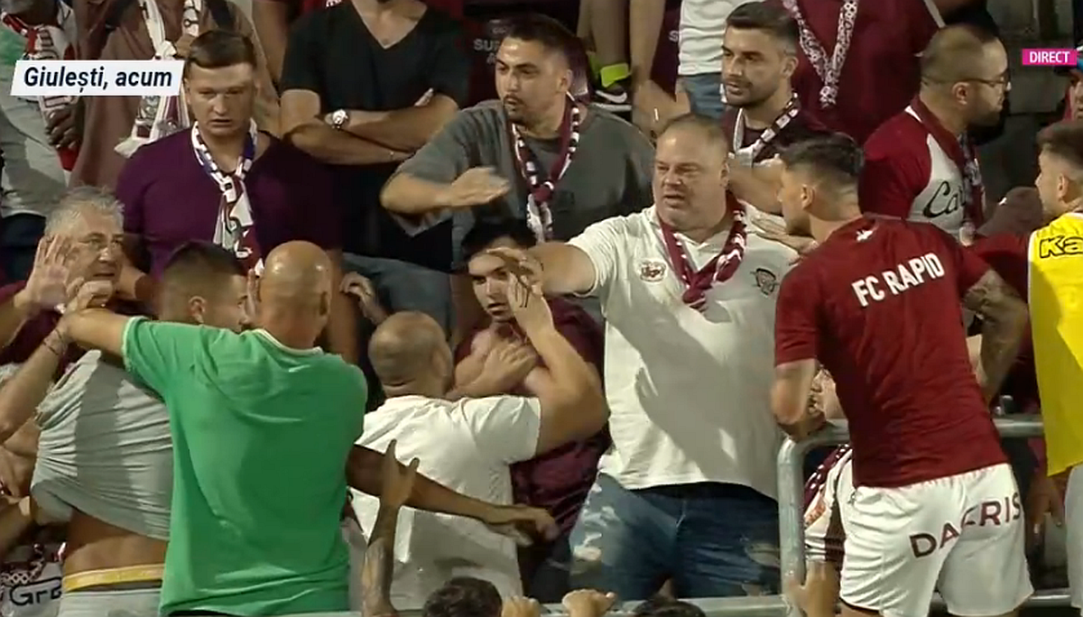 Conflict între fanii Rapidului înaintea derby-ului cu Dinamo