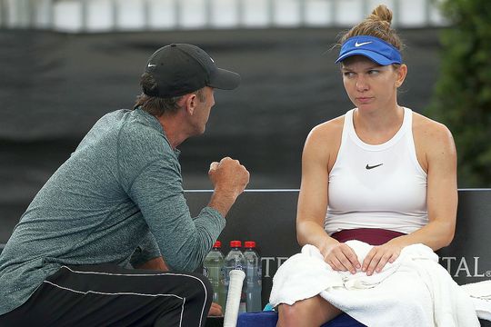 Simona Halep, alături de Darren Cahill // sursă foto: Guliver/gettyimages