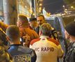 Incident în Giulești, cu mai puțin de o oră până la începerea derby-ului dintre Rapid și Dinamo. Galeria alb-vișiniilor a fost oprită de mai mulți reprezentanți și amenință că nu mai intră pe stadion.