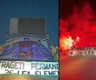 Scenografia rasistă și jignitoare cu care dinamoviștii voiau să intre în Giulești / Sursă foto: Facebook