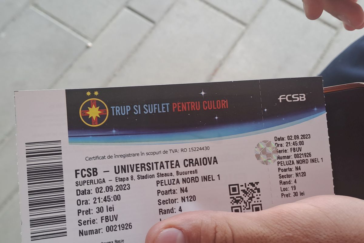 Casa de bilete FCSB- CSU Craiova