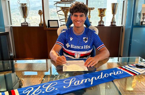 Vlad Oargă, un atacant central în vârstă de 16 ani, a semnat cu Sampdoria.
