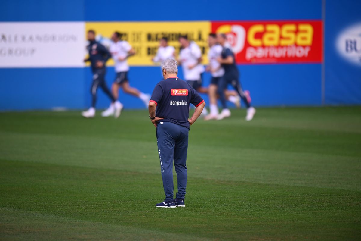 Mircea Lucescu, primul antrenament la naționala României/ foto: Raed Krishan (GSP)