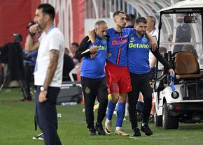 S-a „rupt” în FCSB - UTA, tocmai când fusese convocat în premieră la națională! Primul diagnostic + Pe cine cheamă Lucescu în locul lui
