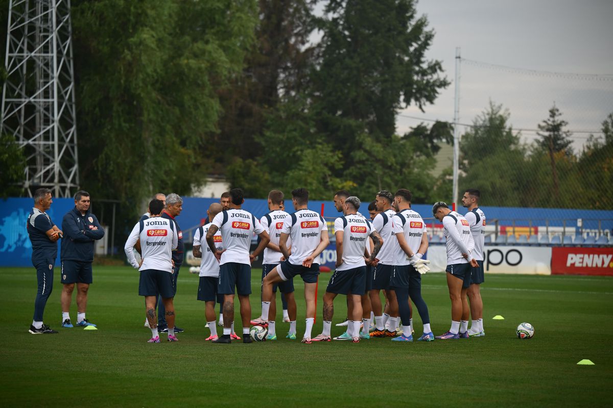 Mircea Lucescu, primul antrenament la naționala României/ foto: Raed Krishan (GSP)