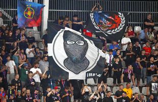 Sfidează UEFA! Detaliul surprins în tribune, la FCSB - UTA, de fotoreporterul GSP