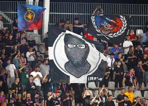 Sfidează UEFA! Detaliul surprins în tribune, la FCSB - UTA, de fotoreporterul GSP