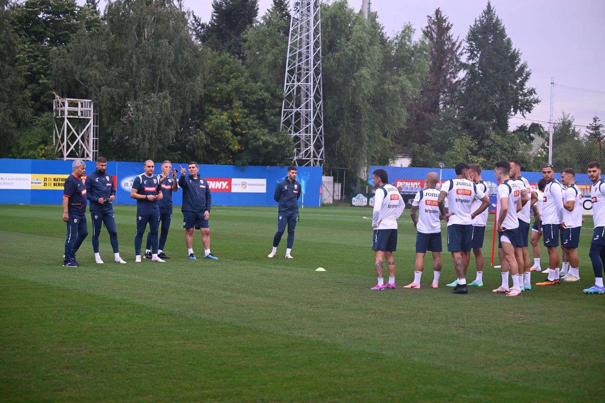 Mircea Lucescu, primul antrenament la naționala României/ foto: Raed Krishan (GSP)