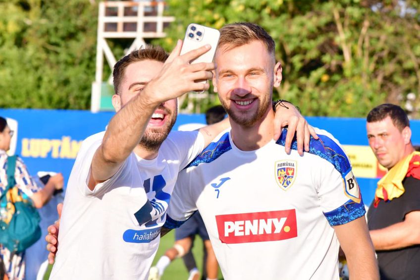 Imagini de la antrenamentul naționalei de luni. FOTO: Cristi Preda