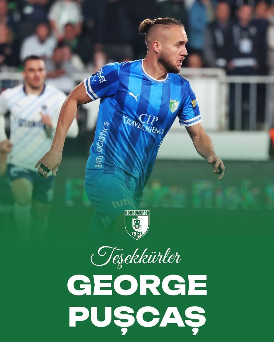 George Pușcaș nu mai este fotbalistul celor de la Bodrumspor E gata! L-au dat afară pe George Pușcaș: „Mult succes!”