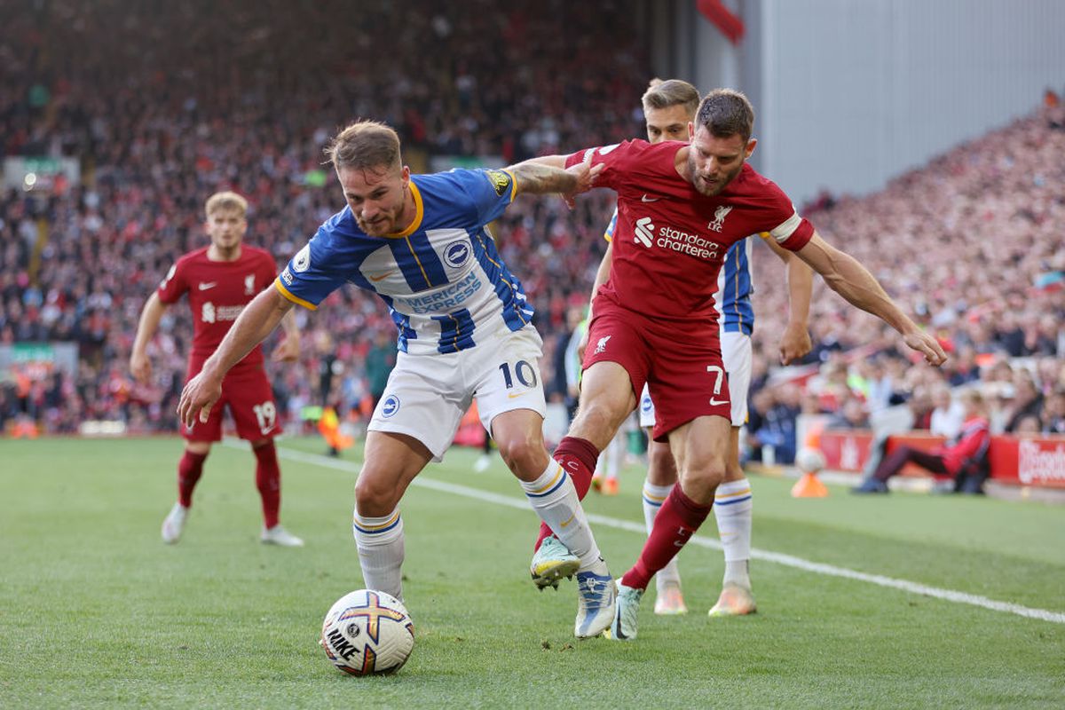 Liverpool a revenit de la 0-2 cu Brighton, dar n-a câștigat