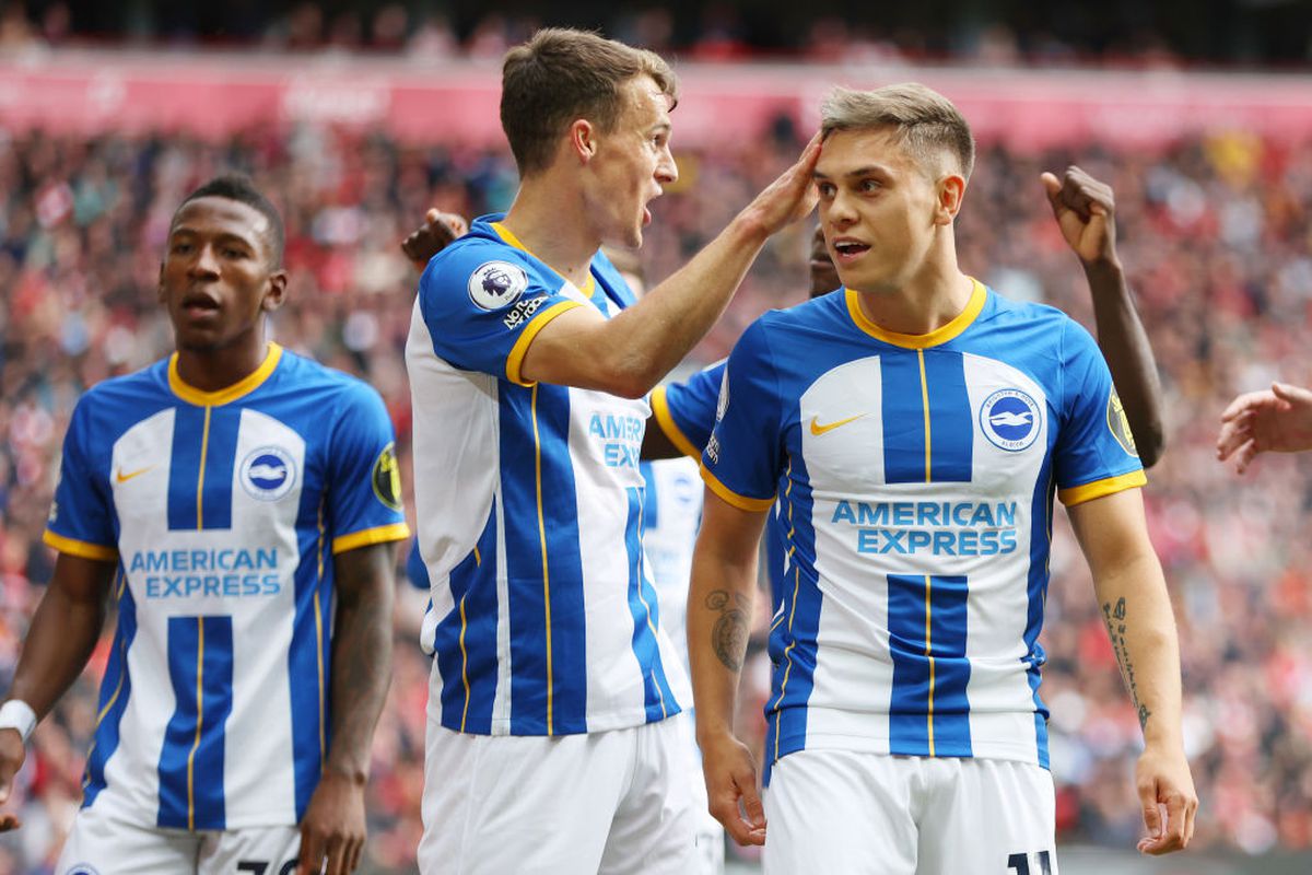 Liverpool a revenit de la 0-2 cu Brighton, dar n-a câștigat