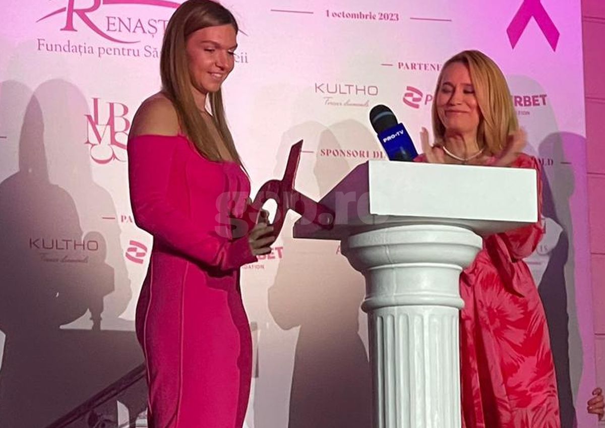 Simona Halep, apariție elegantă la evenimentul de la București » Discurs pe scenă: „O spun din tot sufletul, mai ales în aceste momente”