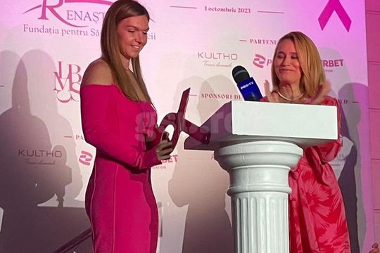Simona Halep, la evenimentul de la „Casa Mița Biciclista” / foto: Vlad Nedelea (GSP)