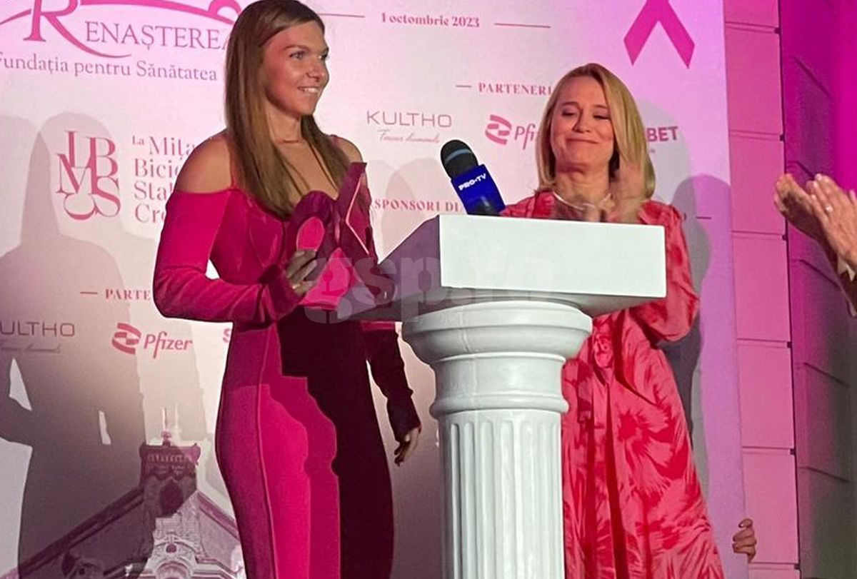 Simona Halep, apariție elegantă la evenimentul de la București » Discurs pe scenă: „O spun din tot sufletul, mai ales în aceste momente”