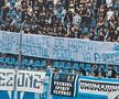 Ultrașii Craiovei au protestat prin mai multe bannere dure / Sursă foto: Facebook@ Peluza Nord Craiova