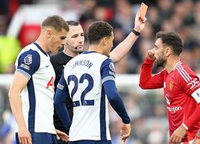 Comisia de Disciplină a schimbat decizia: ce se întâmplă cu cele 3 etape de suspendare ale lui Bruno Fernandes, eliminat direct cu Tottenham