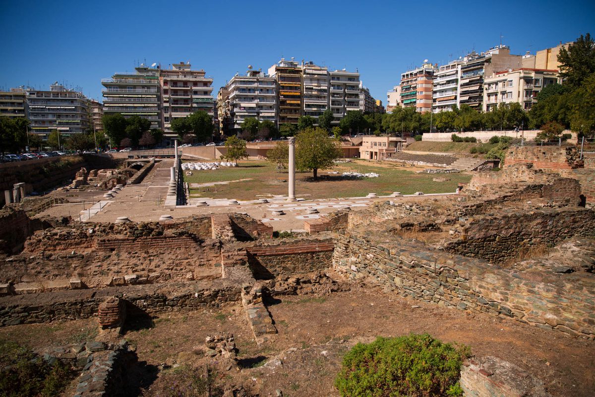 Ruine romane în Salonic