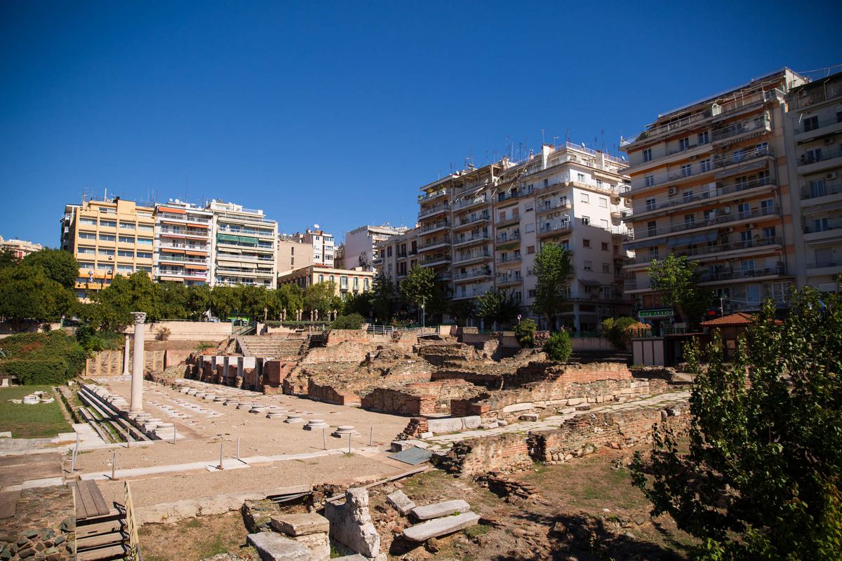 Ruine romane în Salonic