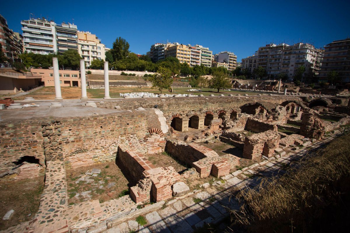 Ruine romane în Salonic