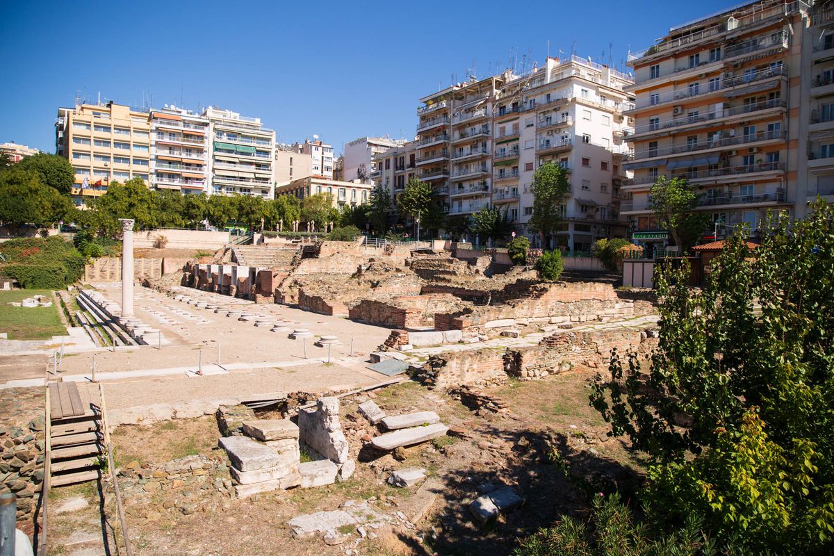 Ruine romane în Salonic